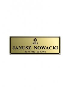 tabliczka na trumnę 11